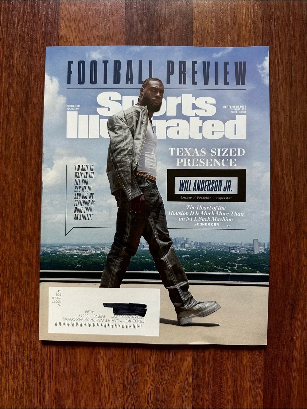 Sports Illustrated Magazine - Will Anderson Jr. - September 2026